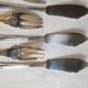 Serving cutlery and fish cutlery in silver metal 18 pieces