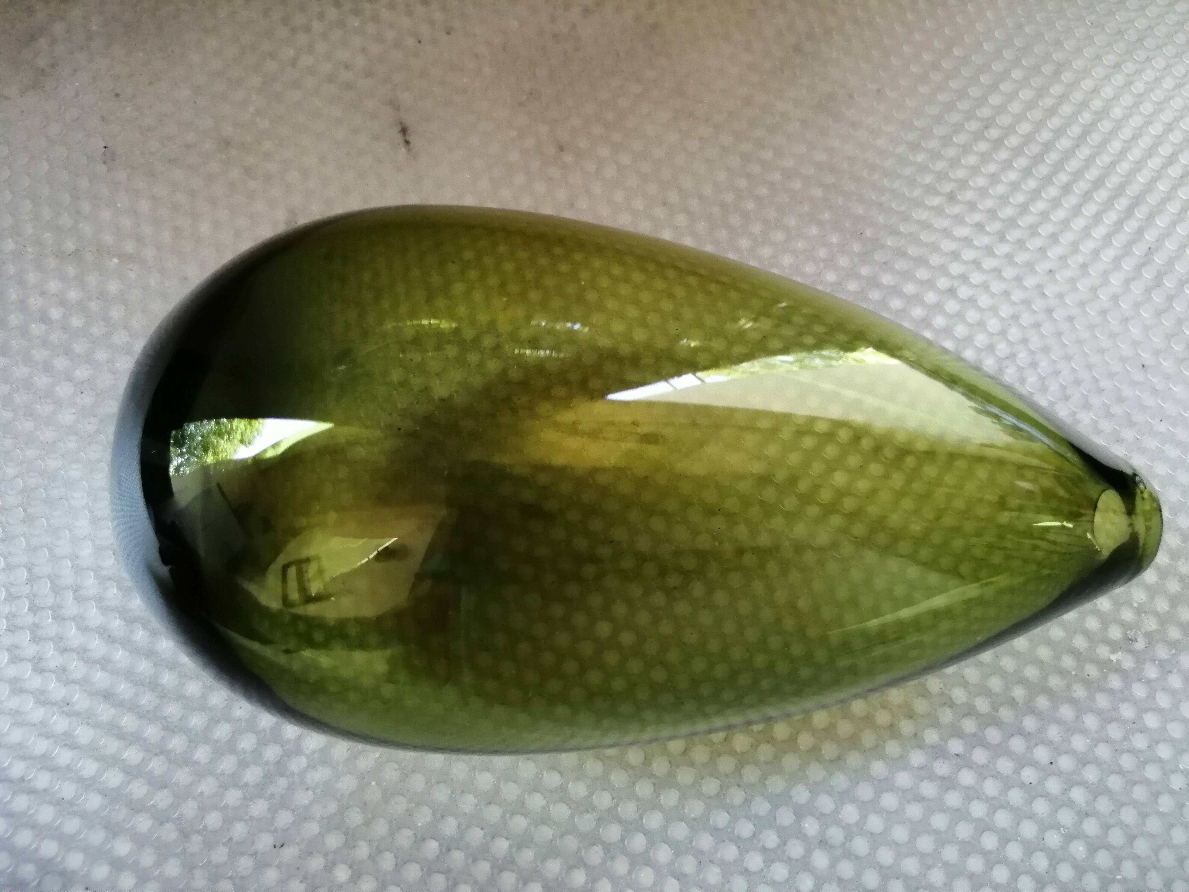 Glass vase drop 15 cm in height