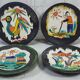 4 Bugette Plates, 1960s