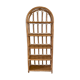 Vintage rattan library shelf