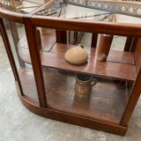Mahogany corner display counter
