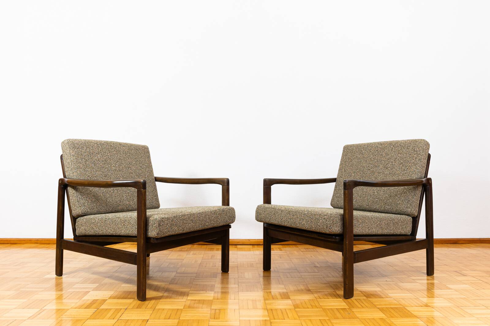 Mid Century Armchairs By Zenon Bączyk, 1960's, Set Of 2