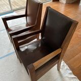 Pair of Art Deco armchairs by André Sornay