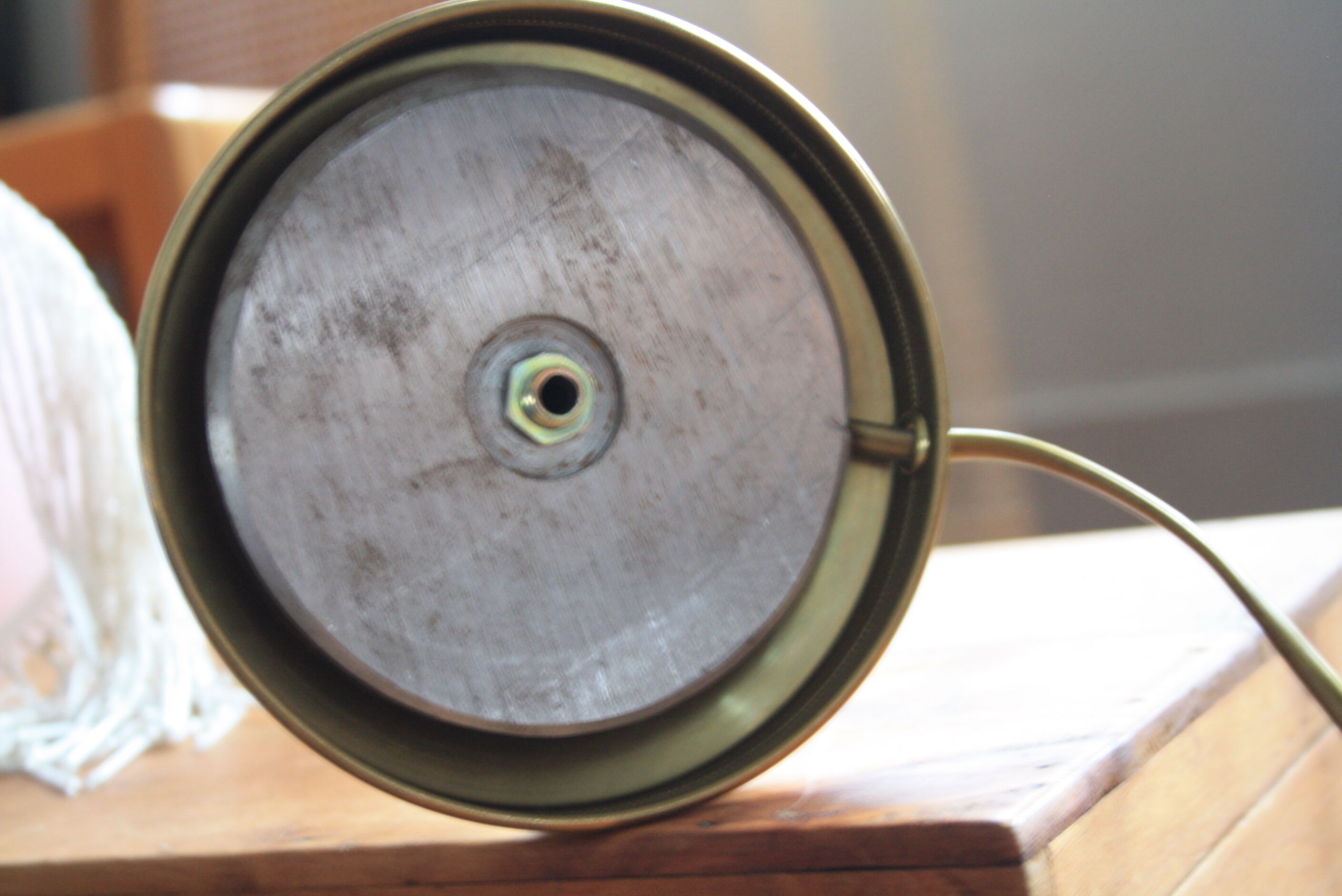 Bronze lamp glass beads