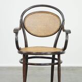 Very charming, elegant, vintage bentwood design bistro chair with comfortable armrests