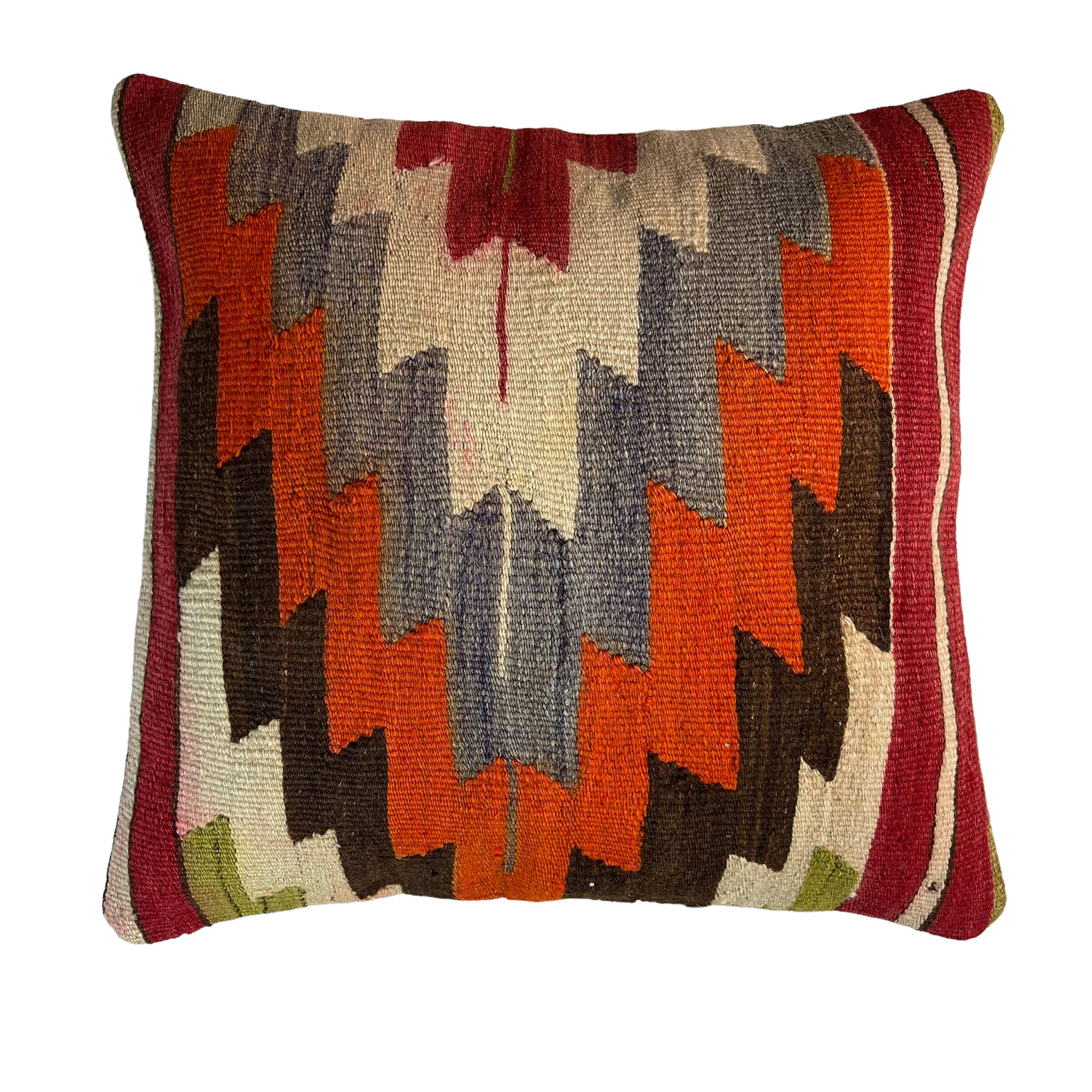 Vintage turkish kilim cushion cover 40 x 40 cm