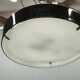 1960s NAPAKO Modernist Black Glass Pendant Light, Czechoslovakia