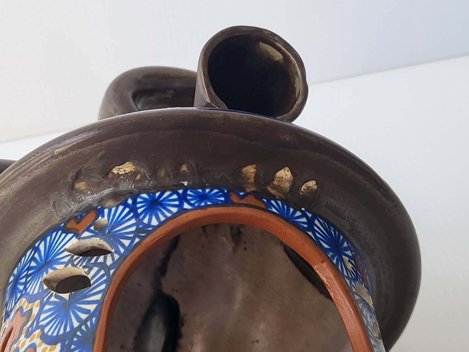 Gouda night light candle holder art deco 1915 vintage updated