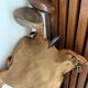 Old golf bag with 7 vintage clubs