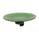 Vintage 50s-60s dish in green enamelled terracotta