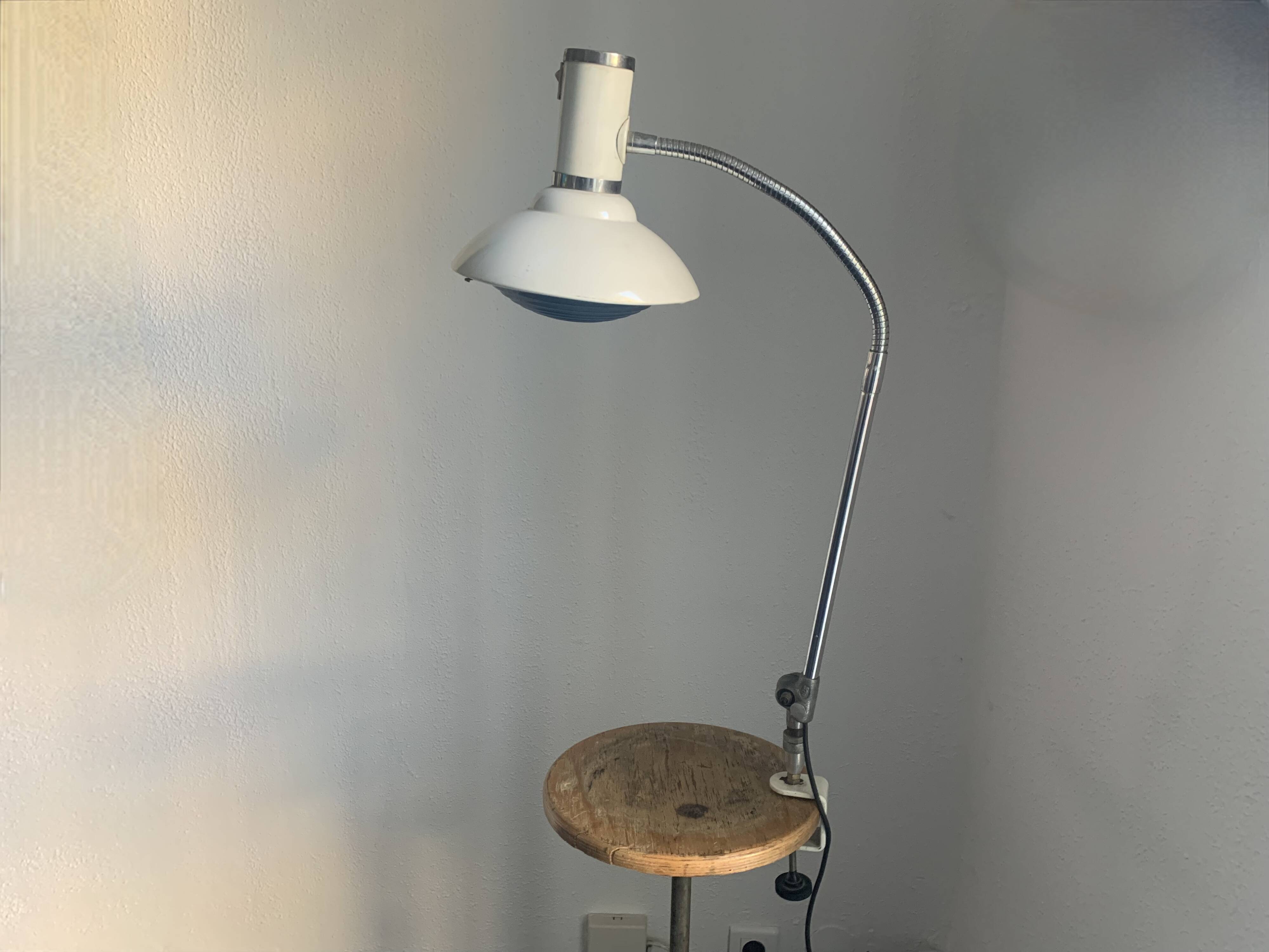 Lampe vintage 1950 industrielle Solr Paris Ferdinand Solere - 75 cm