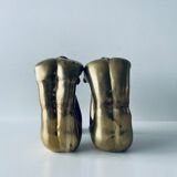 Couple carved in gilded bronze