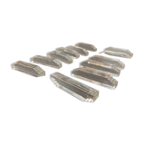 Series of 12 doors art deco crystal knives