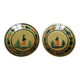 Two plates from the Breton faience HB Quimper.