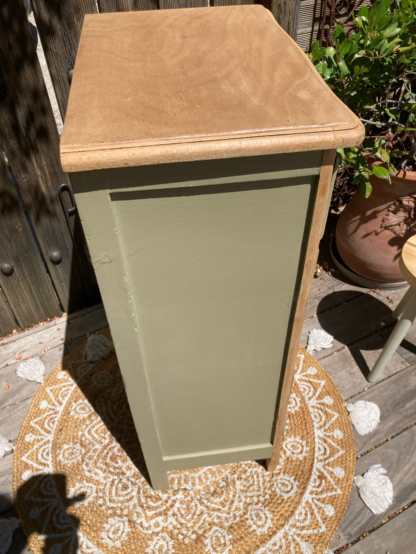 Pretty chiffonnier 💚 revamped Bohemian KHAKI chest of drawers