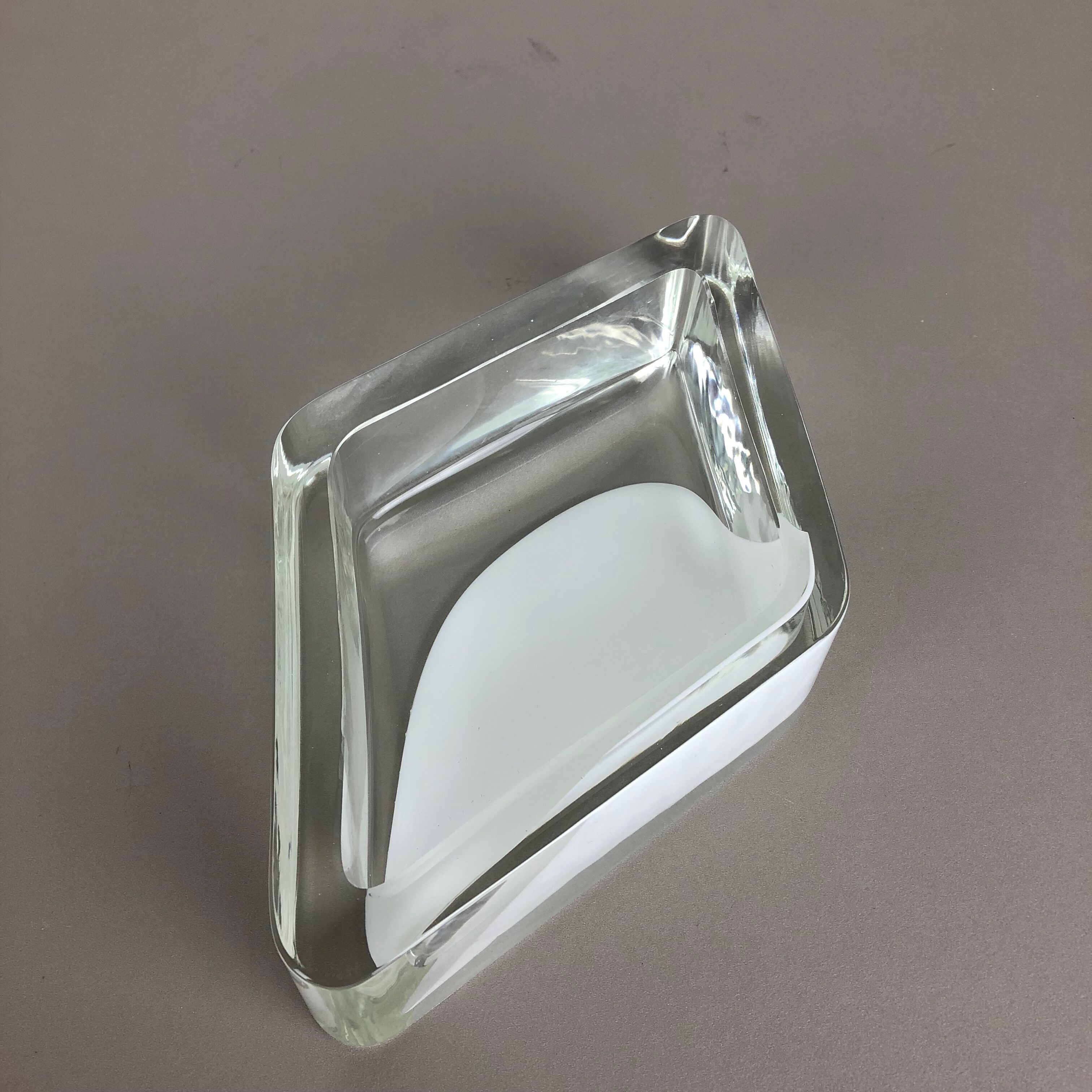 Murano glass shell bowl, Antonio da Ros, Cenedese, 1970