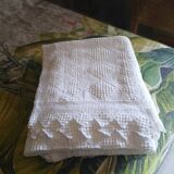 2 antique crochet bedspreads