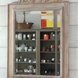 White wooden mirror 75x51cm