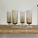 4 flûtes luminarc verre fumé