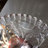 Antique pair of Portieux crystal candlesticks, 19th century