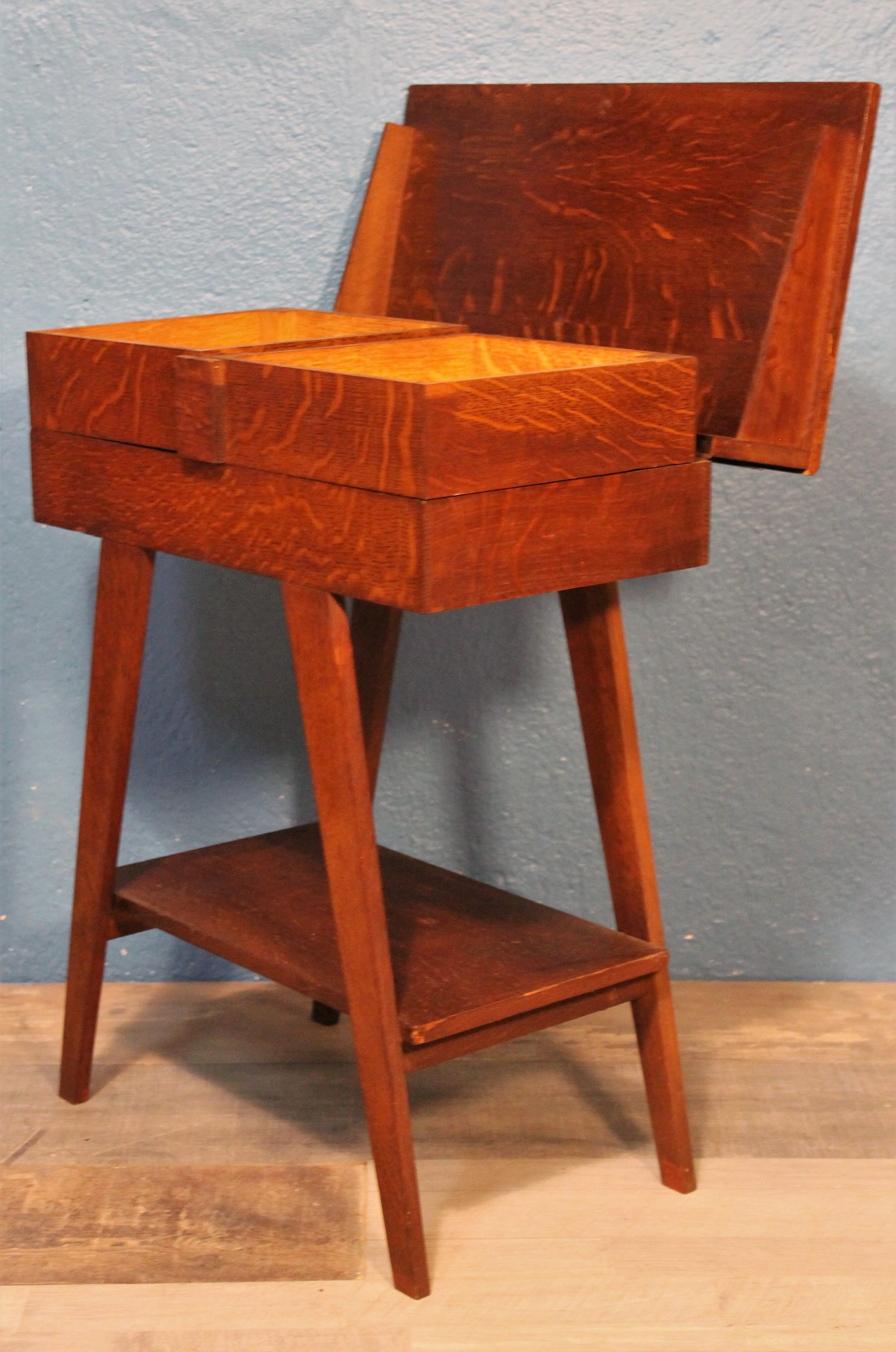 A worker sewing Scandinavian compass 1960