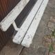 Old school bench white old patina