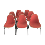 Series of 8 chairs DSS Charles Eames for Herman Miller, 1970