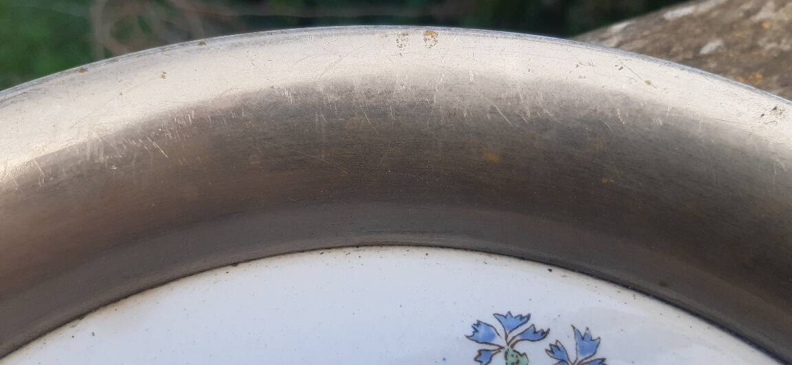 Louis XV Sarreguemines decor tray