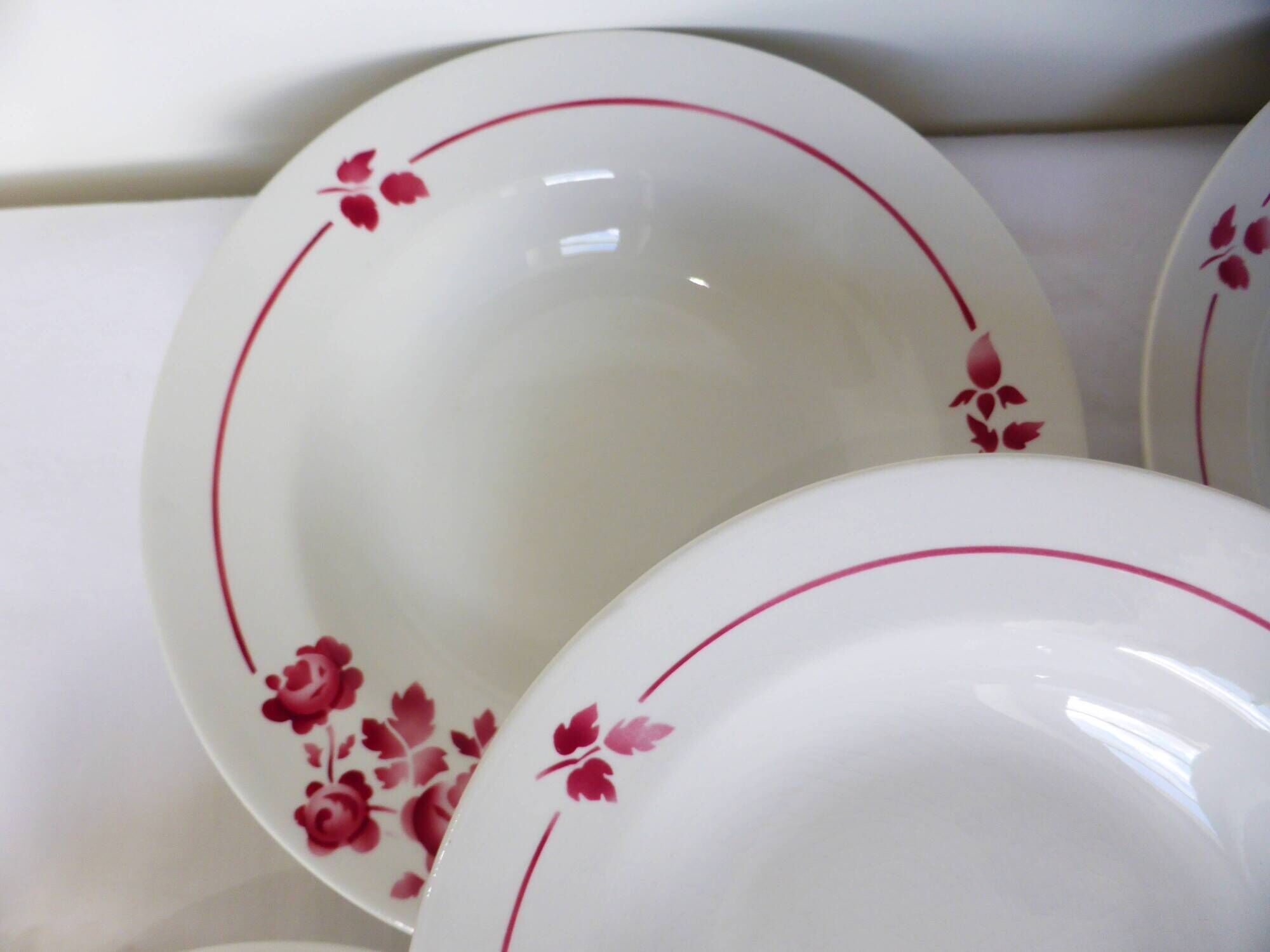 5 assiettes creuses vintage du Moulin des Loups 220627