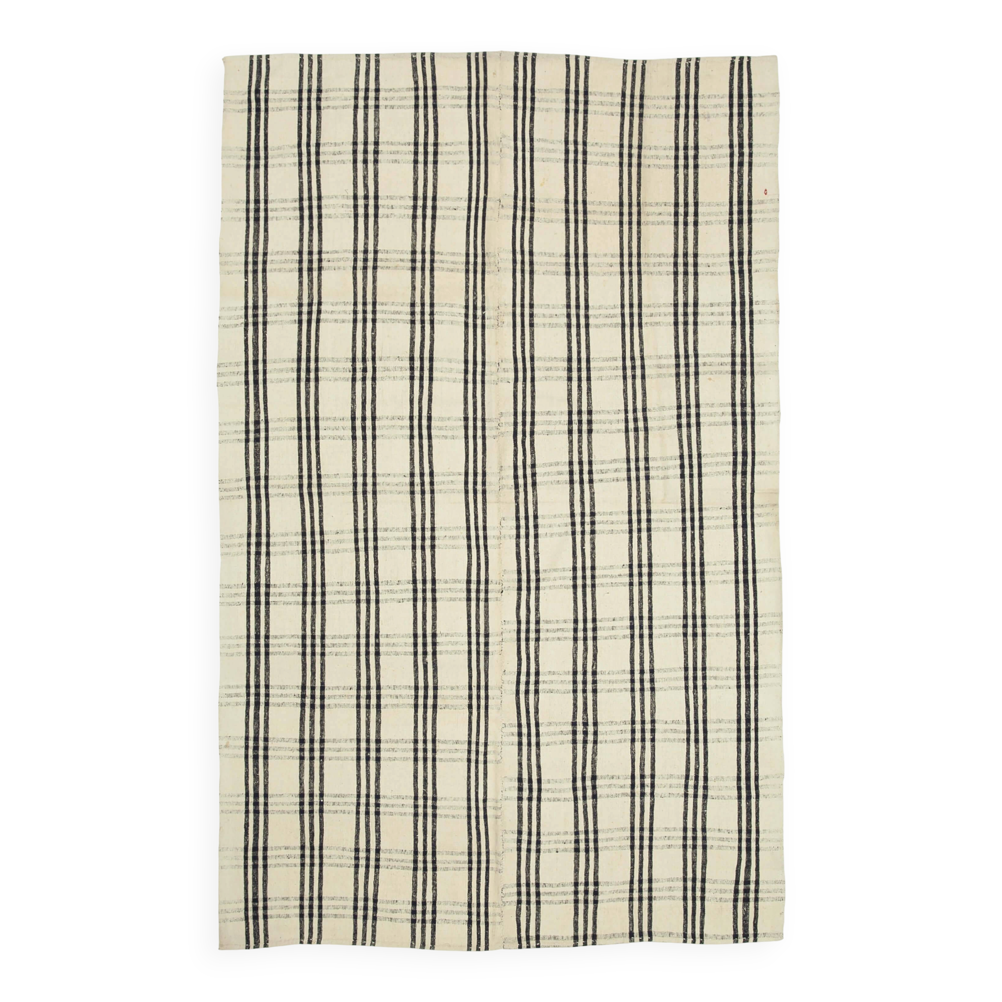 Turkish Handmade Vintage Anatolian Kilim 205 cm x 323 cm