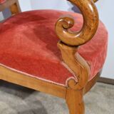 Pair of Cherry Wood Armchairs, Louis Philippe Period – 1st Part 19th