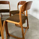 Set of 6 wooden chairs sled baumann vintage / year 60