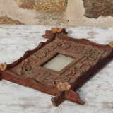 Black forest frame carved wood