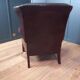 2x Chesterfield wingback armchair