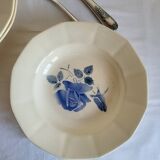 7 vintage deep plates in earthenware from Digoin Sarreguemines