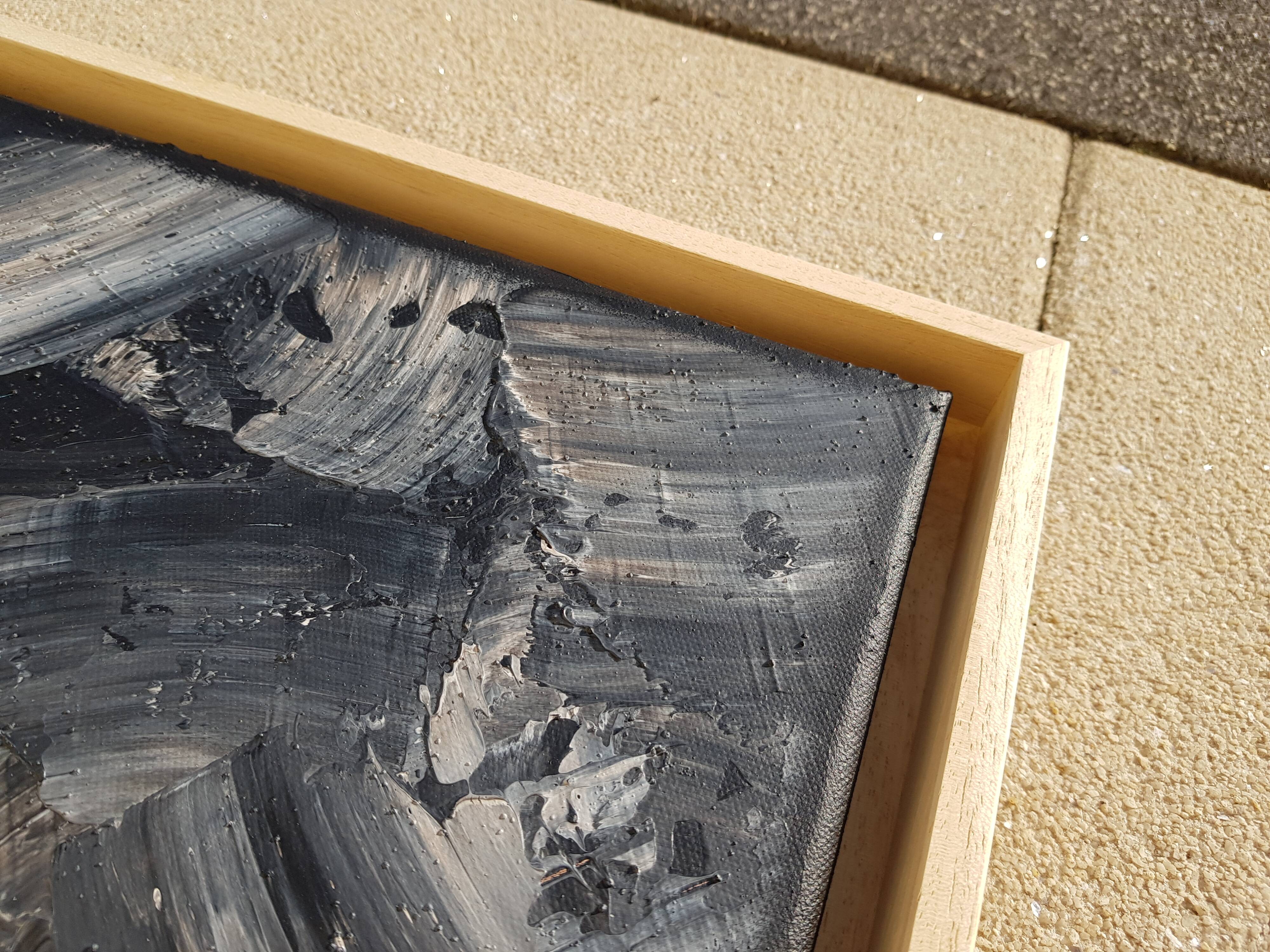 Tableau peinture abstraite encadrée "SOUK" fait main