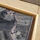 Tableau peinture abstraite encadrée "SOUK" fait main
