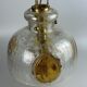 1960's 1970's brutalist ceiling lamp pendant lamp brass & murano glass