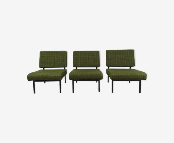 Lot de 3 chauffeuses années 60