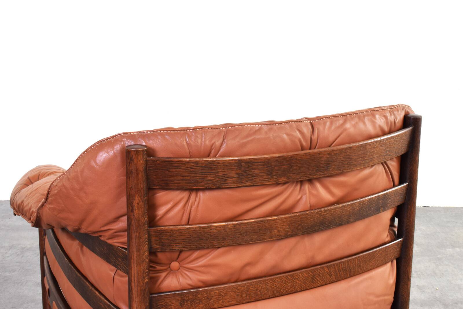 Mid-Century Oak & Leather Armchair by Arne Norell for Coja, 1960s.
