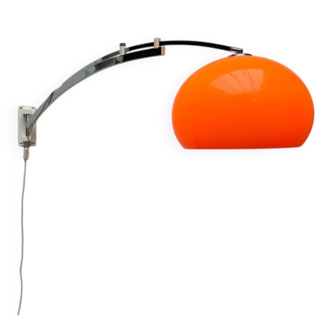 Mid-century space age extendable arc wall lamp, 1960s