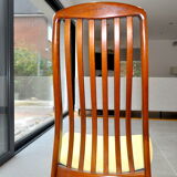 Set of six teak dining chairs