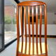 Set of six teak dining chairs