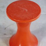 Dark orange Tam Tam stool by Henri Massonnet for Stamp, 1970