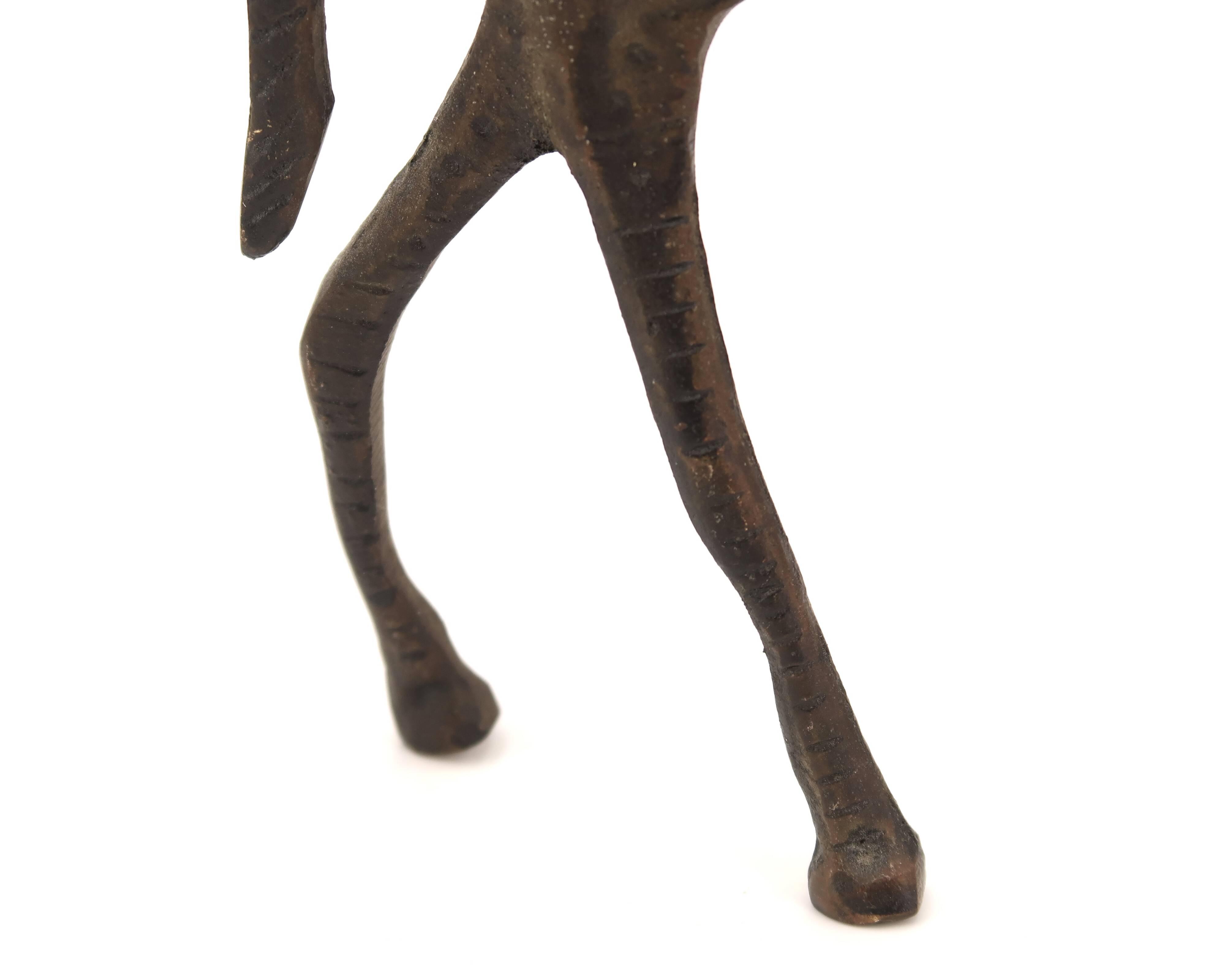 Etruscan Greek horse paperweight in bronze, 1950s