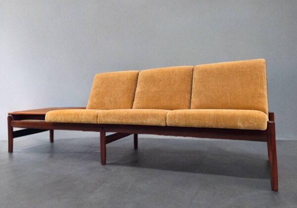 Canapé modulable places teck, Vintage Scandinave 1960s