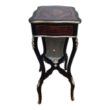 Travailleuse ou table à ouvrage en marqueterie d'époque Napoléon III