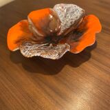 Pocket tray vintage flower shape Vallauris