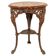 Table basse ovale vintage sur base en fonte, années 1950