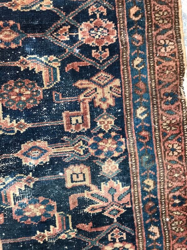 Former carpet Persian Malayer 19th century handmade 94 X 180 CM